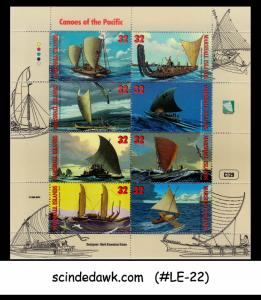 MARSHALL ISLANDS - 1998 CANOES / BOAT - Miniature sheet MNH