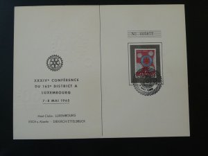 Rotary International district conference FDC folder Luxembourg 1965