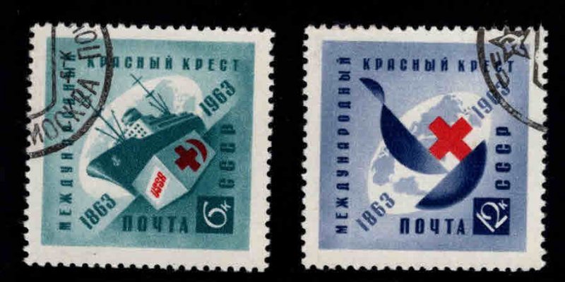 Russia Scott 2766-2767  Used Red Cross set