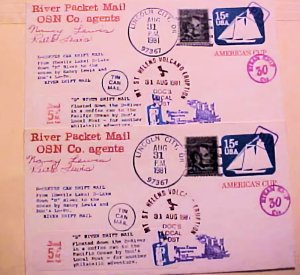 USA  LOCAL POST COFFEE CAN DRIFT MAIL 1981 