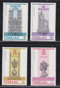 Tokelau # 61-64, QE Coronation Anniversary, NH, 1/2 Cat