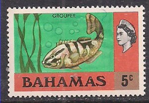 Bahamas 1971 QE2 5cents Fish  SG 363 MNH ( E335 )