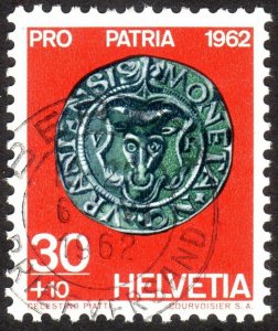 1964, Switzerland 30+10c, Used, Sc B337