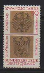 Germany MNH sc# 998 Eagle 2012CV $0.90