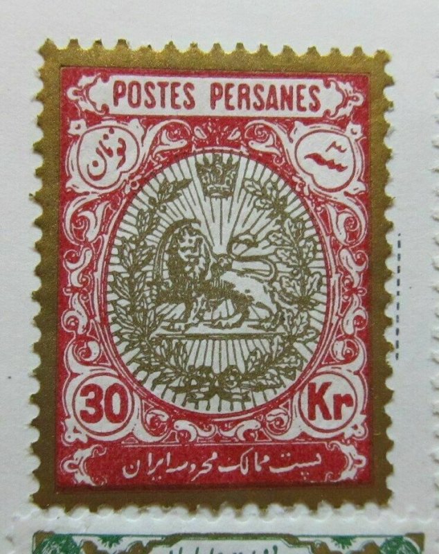 A6P40F139 Middle East 1909 optd 30k mh* scarce 