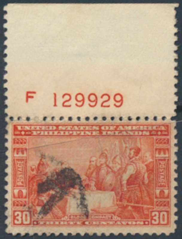 Philippines   Sc# 392   Used  with plate selvedge    see details  / scans 