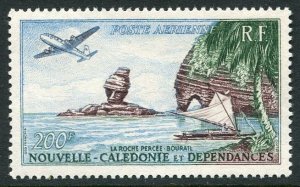 New Caledonia C27, MNH. Michel 369. Rock formations, Bourail, Canoe, 1959.