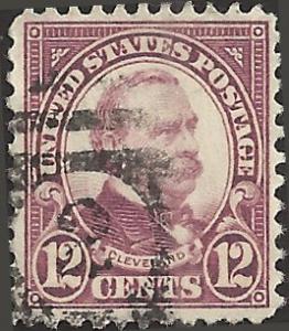 # 693 Used Brown Violet Grover Cleveland