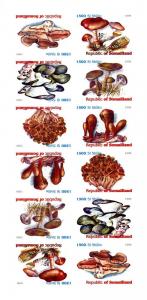 SOMALILAND SHEET MNH IMPERF MUSHROOMS