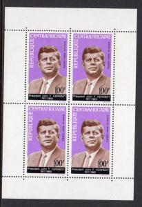 Central African Pepublic C24a Kennedy Sheet Never Hinged a136