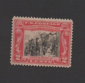 Scott#  651  unused hinged  OG