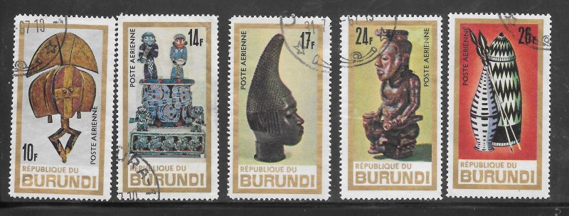 Burundi #C36-40 Used Set of 5 Singles Collection / Lot