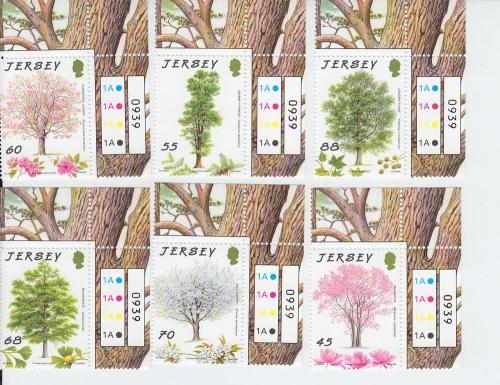 2012 Jersey - 75th Anniv Trees for Life (Scott 1595-600) MNH