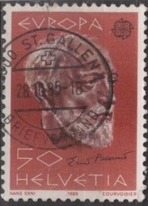 Switzerland 755 (used) 50c Ernest Ansermet, conductor (1985)