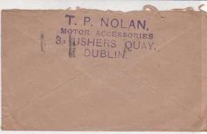 Ireland Eire 1946 From TP Nolan Motor Accessories Slogan Stamps Cover Ref 34945