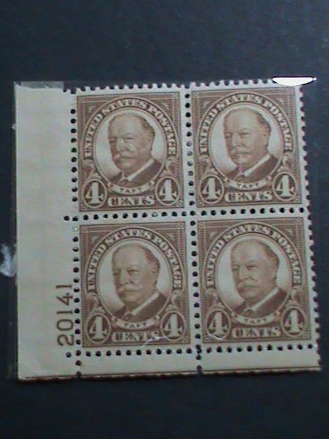 ​UNITED STATES-1930 SC#685-OVER 91 YEARS OLD- WILLIAM H. TUFT MNH-PLATE BLOCK
