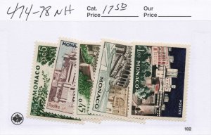 MONACO  474-78   MNH