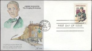 #1755 Jimmie Rodgers Ham FDC