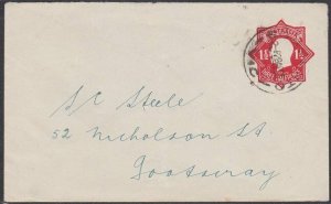 AUSTRALIA 1925 GV 1½d envelope - Sorrento cds...............................Q693