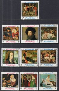 Fujeira Mi 224-233 Paintings MNH VF