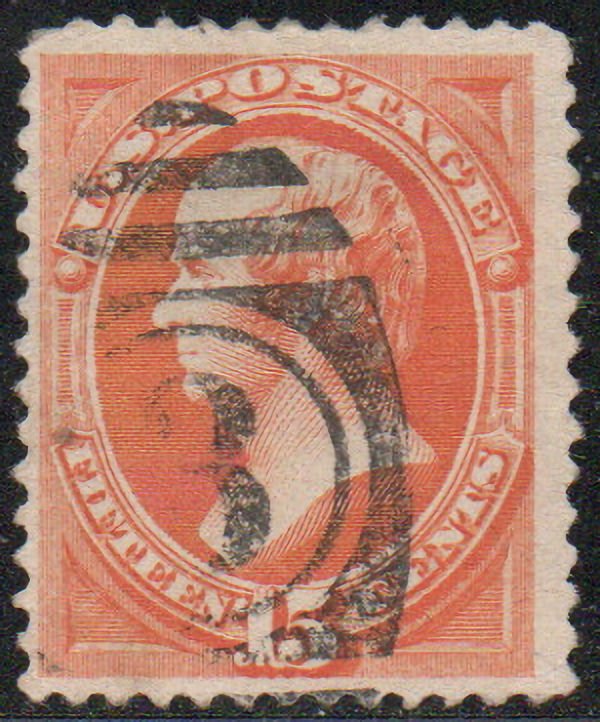 USA #189 VF, number cancel, bright color! Retails $27.5