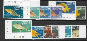 PITCAIRN ISLANDS SG246/58 1984 FISH  MNH