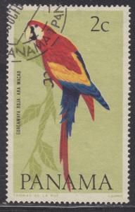 Panama 462a Scarlet Macaw 1965