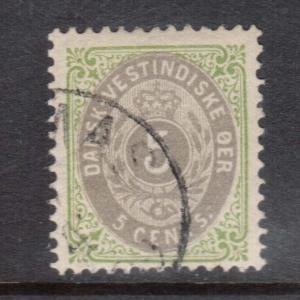 Danish West Indies #19 VF Used With Nice Cancel