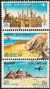 Egypt  #C146-C148 Used Set