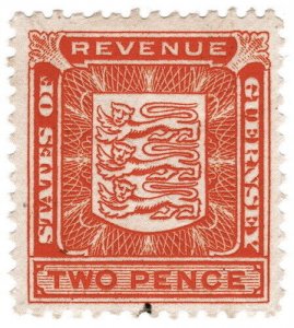 (I.B) Guernsey Revenue : Duty Stamp 2d (1931)