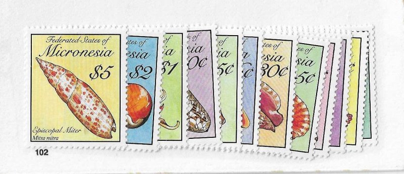 Micronesia Sc #83/102 set of 12 NH VF