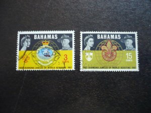 Stamps - Bahamas - Scott# 267-268 - Used Set of 2 Stamps