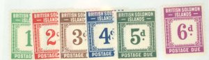 Solomon Islands (British Solomon Islands) #J1-6  Single