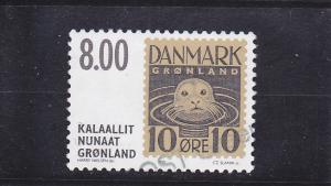 Greenland  Scott#  388  Used