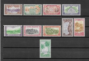 COOK ISLANDS 1949/61 SG 150/159 MINT