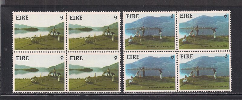 IRELAND SC# 371-72  B/4  FVF/MNH 1975