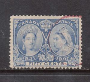Canada #60 Used With Red Cancel