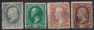 US Scott #206-209 Used F-VF