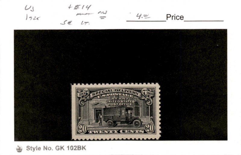 United States Postage Stamp, #E14 Mint NH, 1925 Special Delivery (AF) 