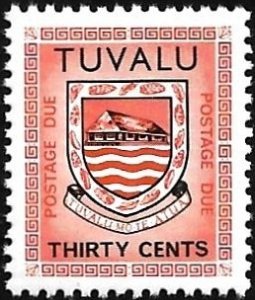 Tuvalu 1981 Postage Due Sc# J6 Mint NH Perf. 14. All Additional Items Ship Free.