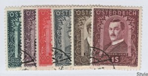 Austria B100-B105 Set Used CV. $96 (JH 11/11) GP 