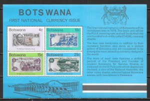 Botswana 154a National Currency s.s. MNH (lib)