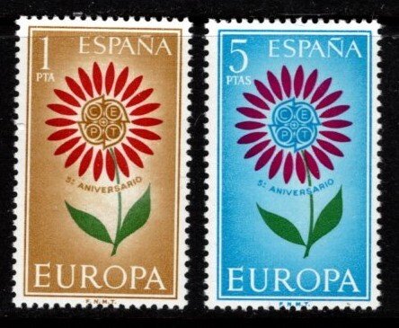 Spain - #1262 - 1263 EUROPA set/2 - MLH