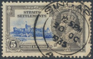 Straits Settlements    SC# 213   Used  Silver Jubilee see details & scans