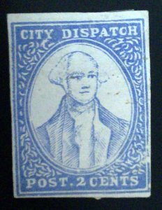 Scott#160L Local - L107a Design  - Bogus 1 - City Dispatch, NY