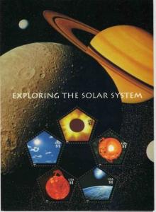 3410 EXPLORING THE SOLAR SYSTEM SOUVENIR SHEET MINT & N/H