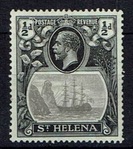 ST.HELENA SG97e 1923 ½d GREY & BLACK DAMAGED VALUE TABLET VAR MTD MINT (d)