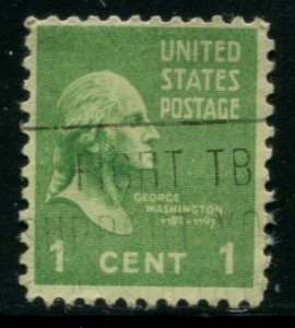 804 US 1c Washington, used