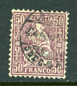 #67 50 cent  Seated Helvetia (USED)  NICE cv$700.00