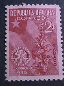 ​CUBA 1940 SC#362 INTEL. ROTARY CLUB COMVENTION -HAVANA-MLH-OG VF-83 YEARS OLD